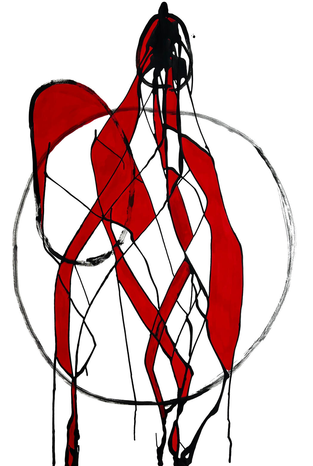Being VIII, 2026 - Acrylic on paper, 150 × 225 cm